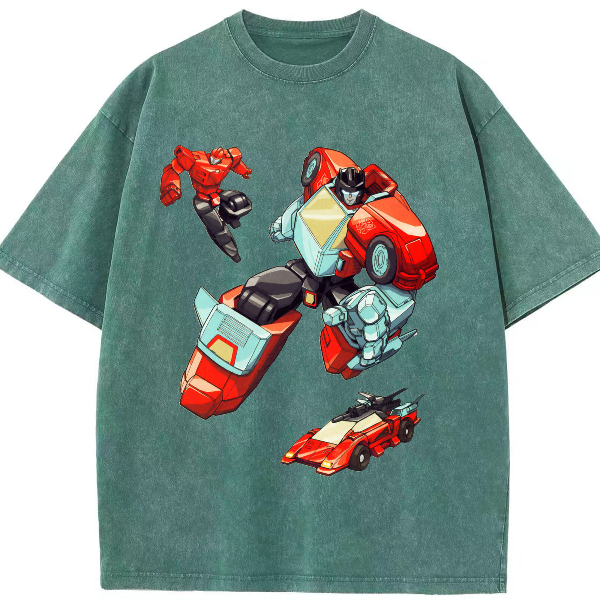 （画像用）  綿100% ヴィンテージ風 半袖Tシャツ（フロントプリント）